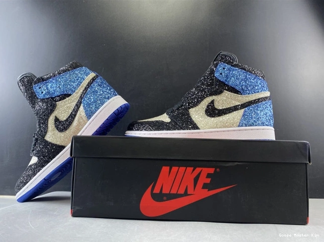 JORDAN 1 CK5566-400 DESIGN GLITTER X FRAGMENT AIR 0726